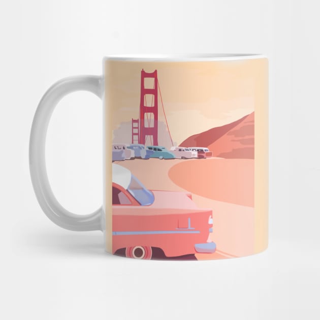 Vintage Golden Gate Bridge by Mimie20